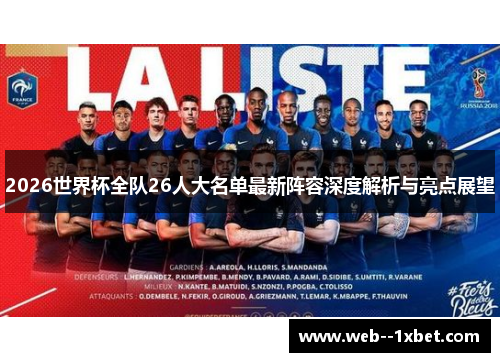 2026世界杯全队26人大名单最新阵容深度解析与亮点展望